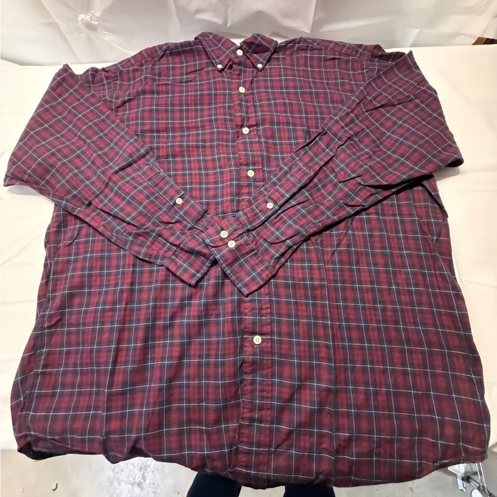 Ralph Lauren Men's‎ Plaid Shirt in Red and Blue